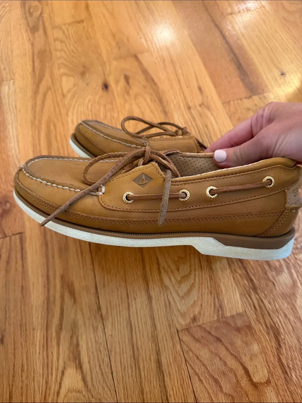 Sperry Gold Cup Tan Leather 2-Eye Boat Shoes